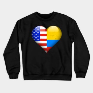 Half American Half Colombian - Gift for Colombian From Colombia Crewneck Sweatshirt